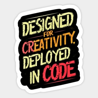 Artistic Code Fusion - Unique Programmer’s Sticker